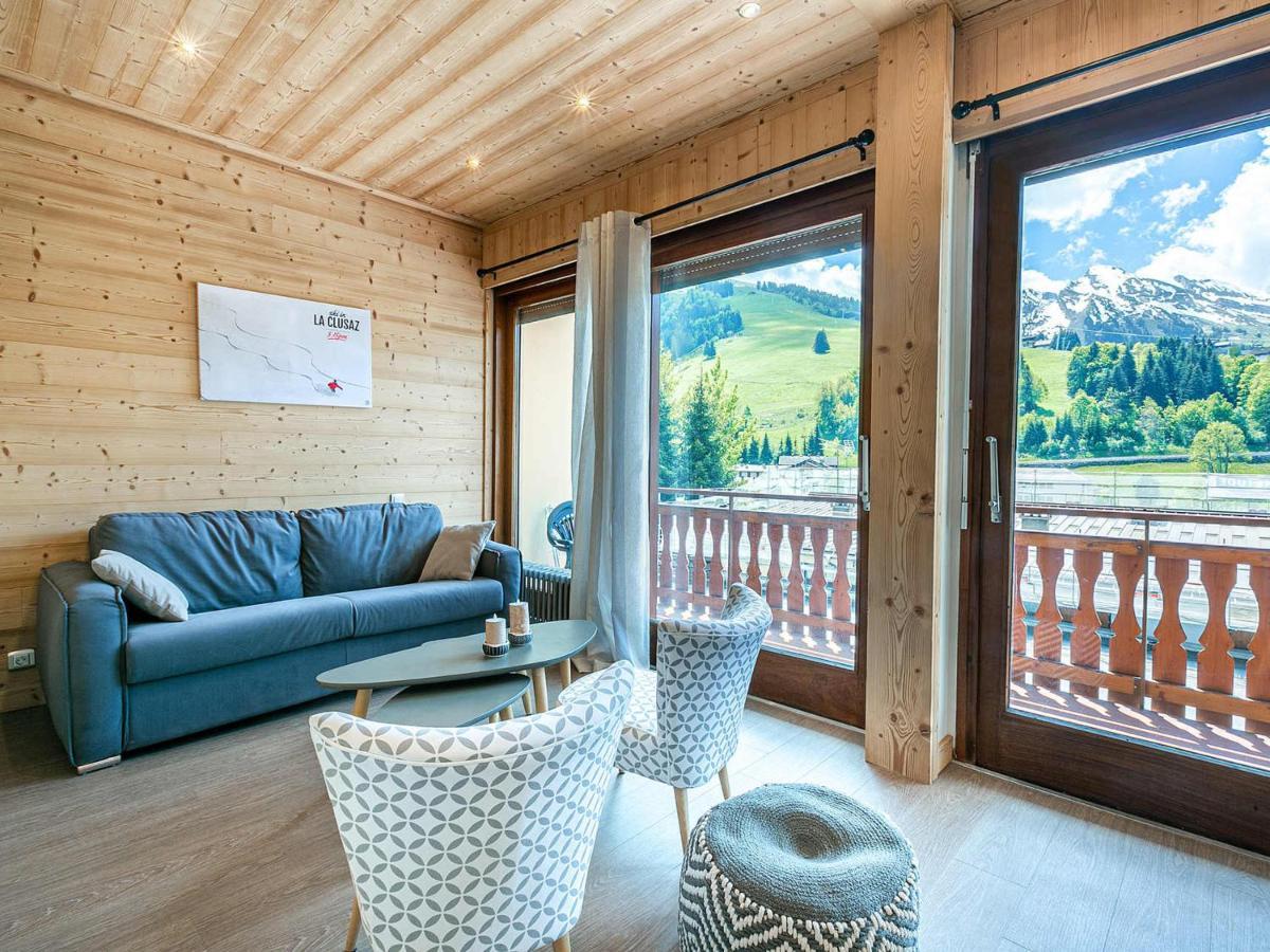 Grand Studio Cabine, Balcon, Parking, Centre La Clusaz - Fr-1-437-85 Exteriör bild